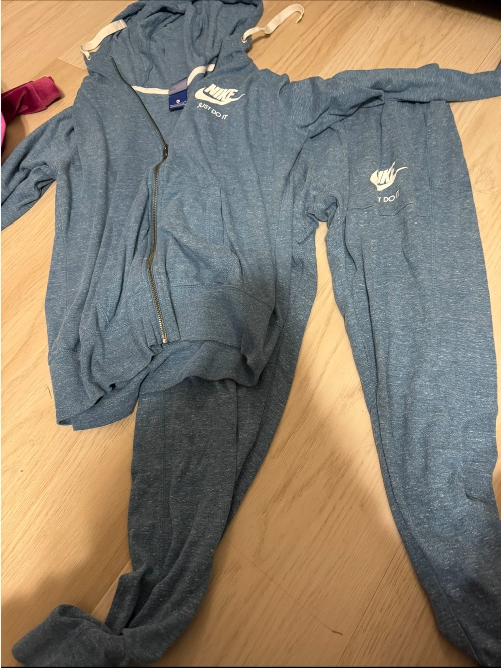 Nike Light Blue Heathered Pullover Hoodie